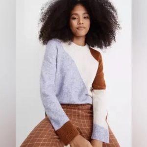 Madewell Cedarbrook Pullover Sweater in Colorblock